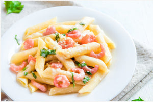 Penne with Shrimp and Herbed Cream Sauce