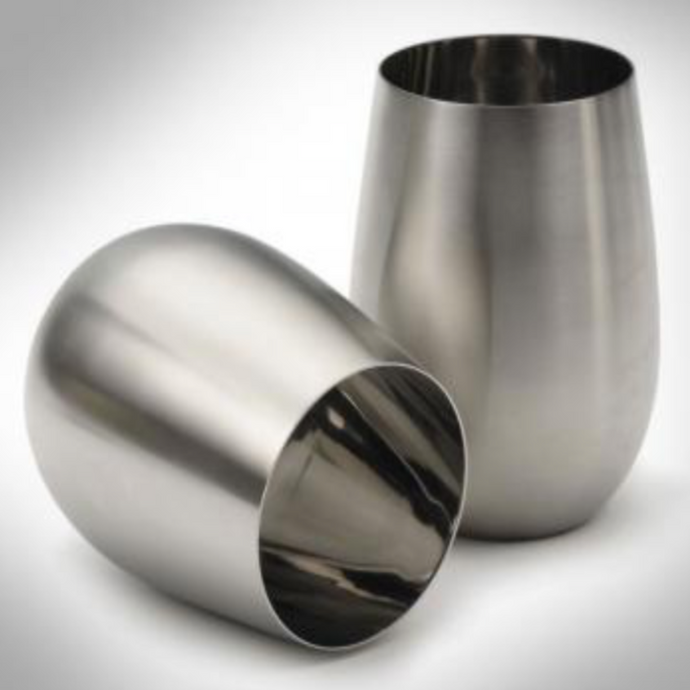 STEMLESS STAINLESS STEEL WINE GLASS